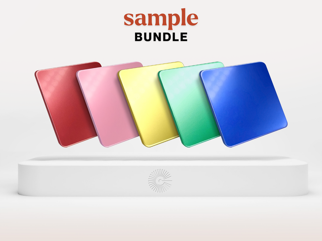 2&quot;x2&quot; Sample Bundle - (x5) Metallic Acrylics