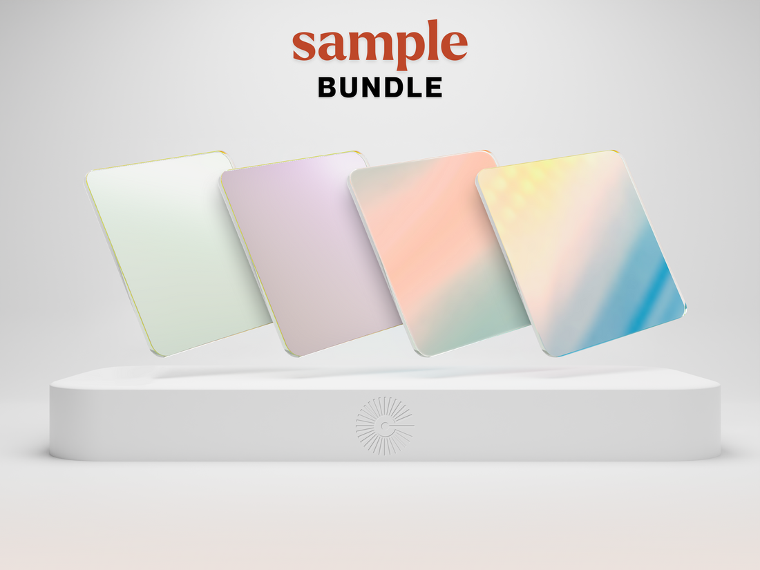 2&quot;x2&quot; Sample Bundle - (x4) Iridescent Acrylics