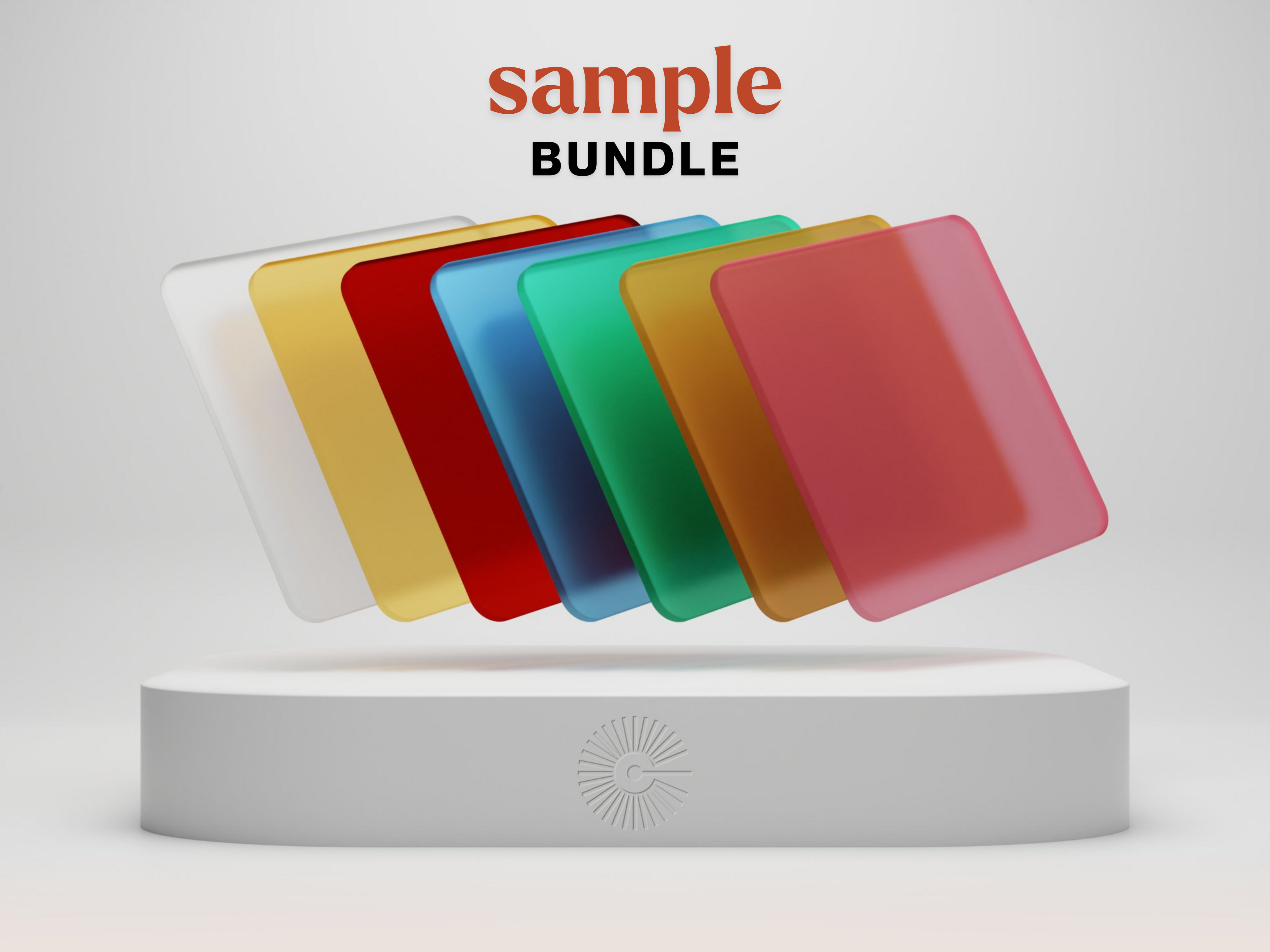 2&quot;x2&quot; Sample Bundle - (x7) Frosted Acrylics