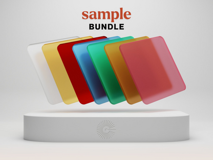 2&quot;x2&quot; Sample Bundle - (x7) Frosted Acrylics