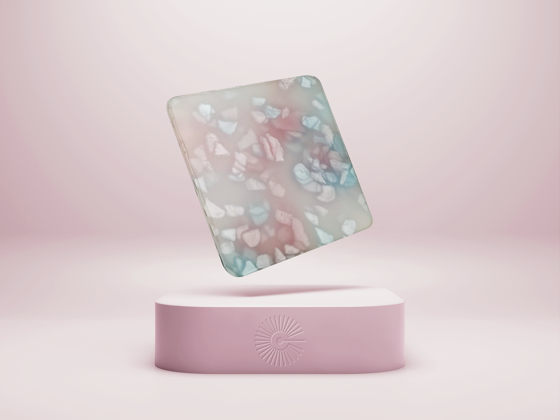 1/8&quot; Terrazzo Acrylic - Jelly Quartz