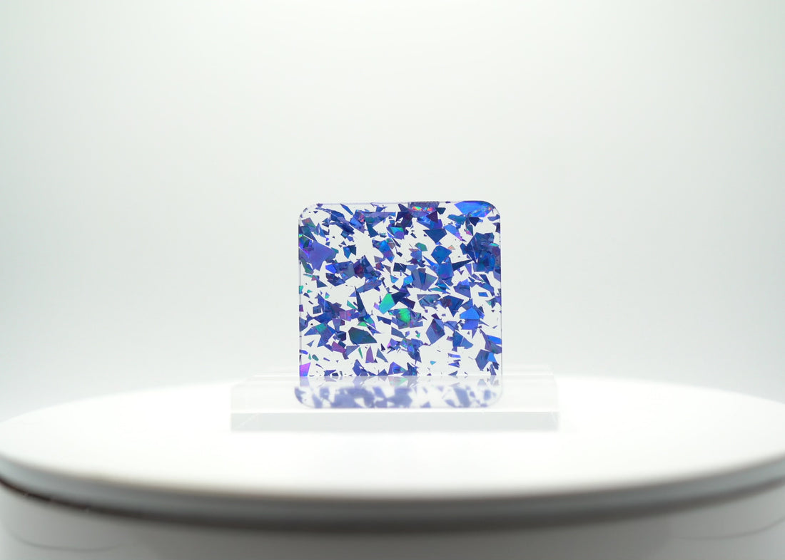 1/8” Glimmer Acrylic - Aqua
